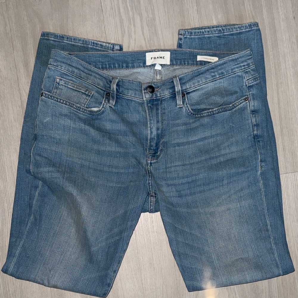 Frame L Homme Skinny Blue Denim Jeans
